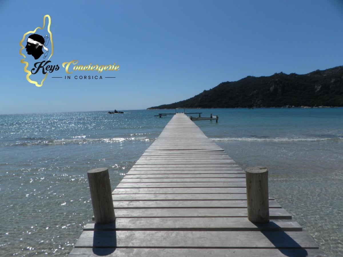 פורטו-וישיו Residence Cala Sultana N62 - 4 Pers Avec Piscine Chauffee- Acces Prive A La Plage De Santa Giulia מראה חיצוני תמונה